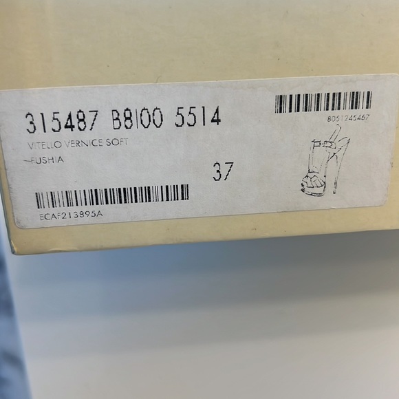 Ysl Saint Laurent Fuschia Tribute Sandals Size 37 - Picture 9 of 9